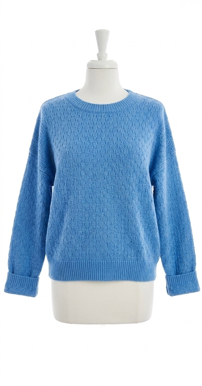 NEW MICHELLE MAE gianna pullover sweater top in blue